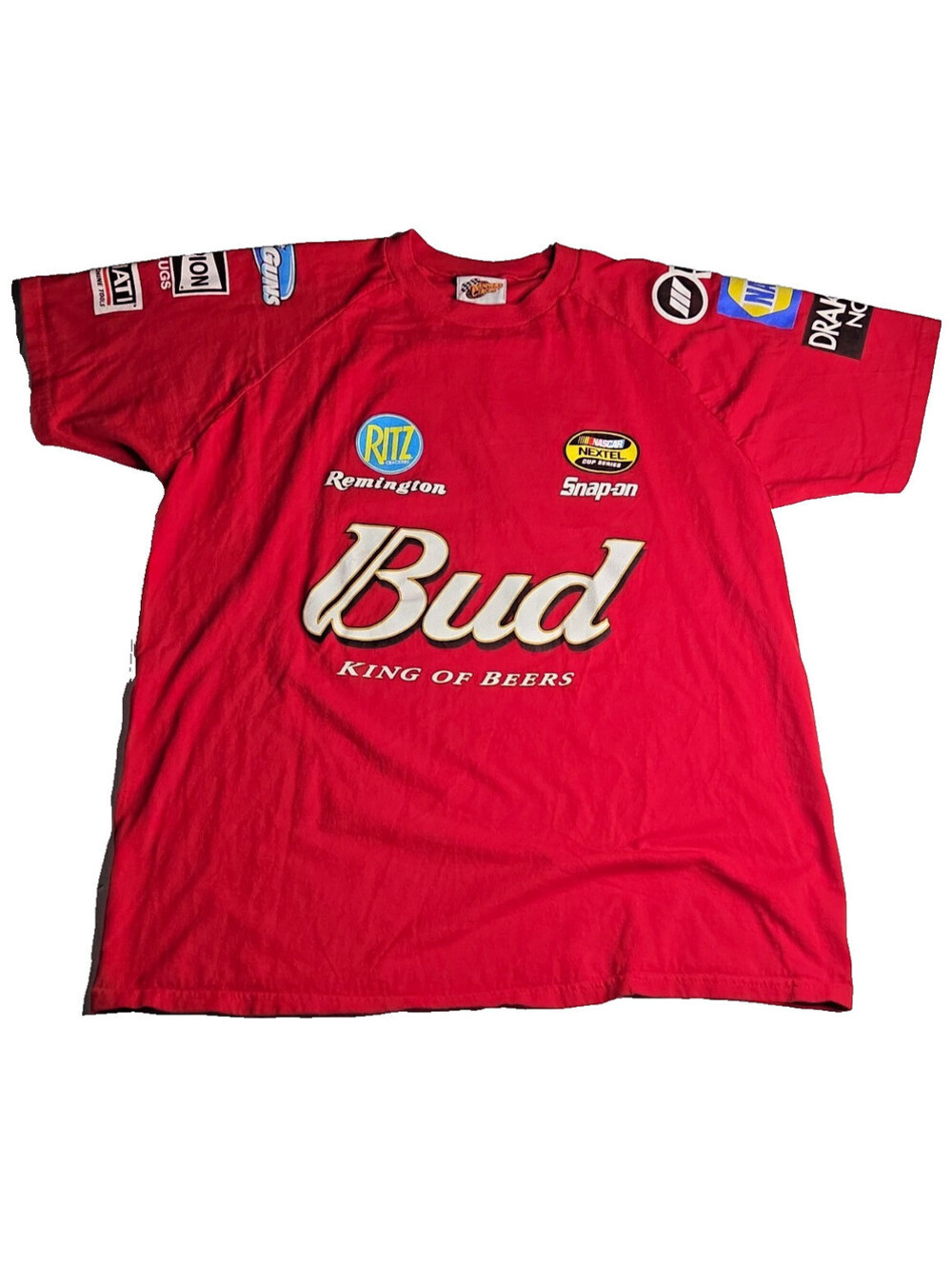 Dale Earnhardt Jr #8 Budweiser NASCAR Winner's Circle Y2K Ramie Cotton Tee XL
